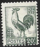 TIMBRE N° 648  -   COQ  D'ALGER   -  OBLITERE  -  1944 - Usati