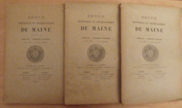 Revue Historique Et Archéologique Du Maine. Année 1903, 2ème Semestre (3 Livraisons). Tome LIV. Mamers, Le Mans - Pays De Loire