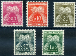 TIMBRE FRANCE SERIE TAXE N° 90/94 NEUVE ** GOMME SANS CHARNIERE - COTE 70 € - 1960-.... Postfris