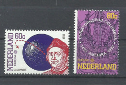 HOLANDA  YVERT  1406/7     MNH  ** - Christophe Colomb