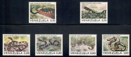 Venezuela 1972 Snakes 6V MNH - Venezuela