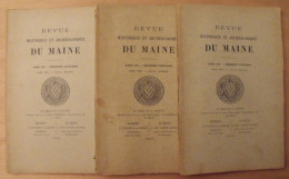 Revue Historique Et Archéologique Du Maine. Année 1904, 2ème Semestre (3 Livraisons). Tome LVI. Mamers, Le Mans - Pays De Loire