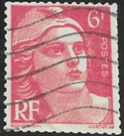 TIMBRE N° 721  -  MARIANNE DE GANDON   -  OBLITERE  -  1945 / 1947 - Used Stamps