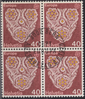 1976 Schweiz ET ° Zum: CH 576, MI: CH 1073, EUROPA, St. Galler Stickerei - Usati