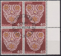 1976 Schweiz ET ° Zum: CH 576, MI: CH 1073, EUROPA, St. Galler Stickerei - Usati