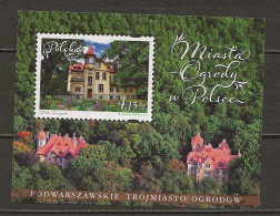 POLAND Oblitéré Bloc 203 Jardin Arbre Maison - Used Stamps