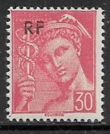 Yvert 658 30 C Rouge - ** - 1938-42 Mercurius