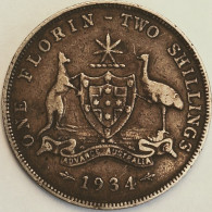 Australia - Florin 1934, KM# 27, Silver (#2781) - Florin