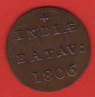 NETHERL. EASTINDIA - 1/2 DUIT 1806 BATAVIAN REPUBLIC - Nederlands-Indië