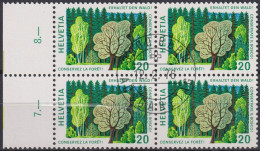 1976 Schweiz ET ° Zum: CH 572, MI: CH 1069, Forstgesetzgebung, Wald, - Usati