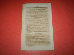 Lois 1852: Organisation Du Ministère De La Police Générale. Remonte Des Officiers Dans Les Corps De Troupes à Cheval - Decreti & Leggi