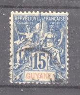 Guyane  :  Yv  35  (o)   )      ,    N2 - Used Stamps