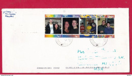 BHUTAN 2009 Cover To USA With 4x 5 NU Personalized Stamps 2008 Coronation Celebrations - Laser Jet Printing - BHOUTAN - Bhoutan