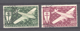 Guyane  -  Avion  :  Yv 26-27  (o) - Used Stamps