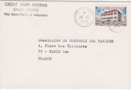 SAINT PIERRE MIQUELON - 387 SUR LETTRE 1970 - Covers & Documents