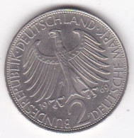 2 Deutsche Mark 1969 F STUTGART . Max Planck . Cupronickel. KM# 116 - 2 Mark