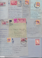 Malaisie Malaysia Malaya Penang Batu Pahat Malacca Seremban Muar Lot De 12 Aérogrammes Timbre Stamp Air Mail Letters - Sonstige & Ohne Zuordnung