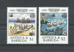 ANTIGUA   Y BARBUDA   YVERT   1473/74    MNH  ** - Cristóbal Colón