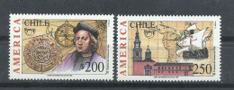CHILE   YVERT   1138/39   MNH  ** - Christopher Columbus