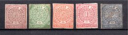 NDP 1868 Freimarke 1/5 Ziffern Ungebraucht Teils Mit Gummi - Mint