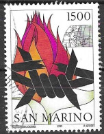 SAN MARINO - 1991 - NUOVA EUROPA - LIRE 1500  - USATO (YVERT 1281 - MICHEL  1486 - SS 1330) - Usati