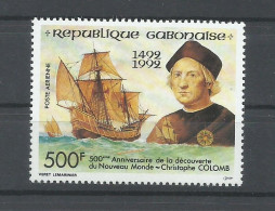 GABON     YVERT   AEREO  290     MNH  ** - Christopher Columbus