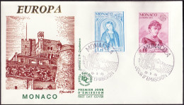 Europa CEPT 1975 Monaco FDC4 Y&T N°1003 à 1004 - Michel N°1167 à 1168 - 1975