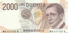 BANCONOTA ITALIA LIRE 2000 MARCONI UNC (VS453 - 2.000 Lire