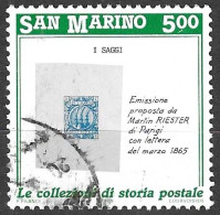 PRO FILATELIA - LIRE 500  - USATO (YVERT 1213 - MICHEL  1419 - SS 1256) - Oblitérés