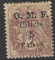 CILICIA - 1920 - BLANC OVERPRINTED "O.M.F. CILICIE 5 PARAS/ 2C" - MINT MNH** (YVERT 80 - MICHEL 71) - Unused Stamps