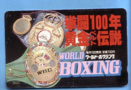 Japan Japon Telefonkarte Télécarte Phonecard Telefoonkaart -  Sport Boxen Boxing Boxer - Sport