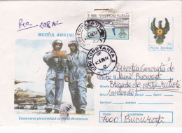 NAVIGATING STAFF ,AVIATION MUSEUM  COVER STATIONERY 1996, ROMANIA - Museums