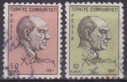 Kemal Ataturk - TURQUIE - Président - N°  1847-1848  - 1967 - Oblitérés