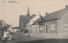 1 Oude Postkaart Linth Lint  Dorpstraat  1908 - Lint