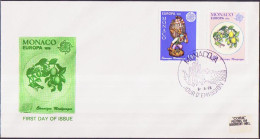 Europa CEPT 1976 Monaco FDC3 Y&T N°1062 à 1063 - Michel N°1230 à 1231 - 1976