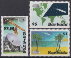 F-EX46995 BARBUDA MNH 1986 HALLEY COMET SPACE COSTMOS TELECOMMUNICATIONS. - Astronomie