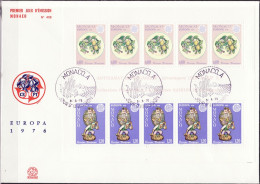 Europa CEPT 1976 Monaco FDC1 Y&T N°BF12 - Michel N°B10 - 1976