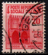 1944 Repubblica Sociale: Monumenti Distrutti - 2ª Emis. 20 Cent. - Usati