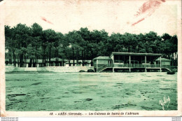 RARE  33 ARES LES CABINES DE BAINS DE L'AERIUM - Arès