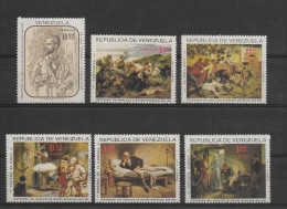 VENEZUELA 1966 ART PAINTINGS BY ARTURO MICHELENA PAINTER MI 1661/66 MNH - Venezuela