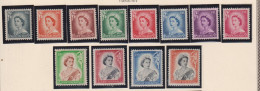 NEW ZEALAND  - 1953-57 Elizabeth II Definitives Set To 1s9d Hinged Mint - Unused Stamps