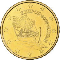 Chypre, 10 Euro Cent, 2008, BU, FDC, Or Nordique, KM:81 - Chipre