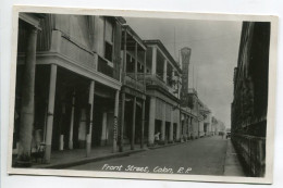  PANAMA COLON Front Street Tirage Carte Photo Rue Ville  1930     D13 2021  - Panama