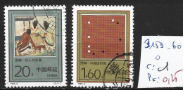 CHINE 3159-60 Oblitérés Côte 1 € - Gebraucht