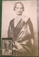 BELGIQUE CM HOMMAGE à La BELGIQUE S.M. ASTRID Reine Des Belges (RARE) - 1905-1934
