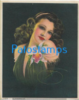 220314 ART ARTE SIGNED PIN - UPS FACE WOMAN BEAUTY GLAMOROUS CARD NO POSTCARD - Pin-Ups