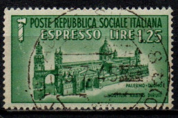 1944 Repubblica Sociale: Monumenti Distrutti - Espresso Lire 1,25 Usato - Correo Urgente