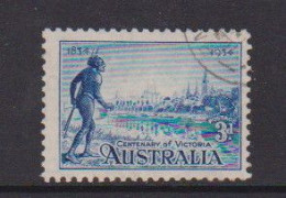 AUSTRALIA    1934    Centenary  Of  Victoria    3d  Blue    USED - Used Stamps