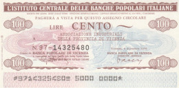 MINIASSEGNO IST.CENTR. BP ITALIANE 100 L. ASS COMM VI (A689---FDS - [10] Checks And Mini-checks