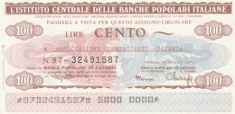 MINIASSEGNO IST.CENTR. BP ITALIANE 100 L. ASS COMM CT (A584---FDS - [10] Assegni E Miniassegni